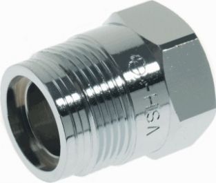 VSH aansluitstuk 3/8'' x M24 recht chroom 0609719